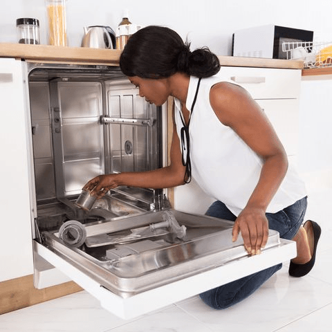 Cleaning inside the dishwasher