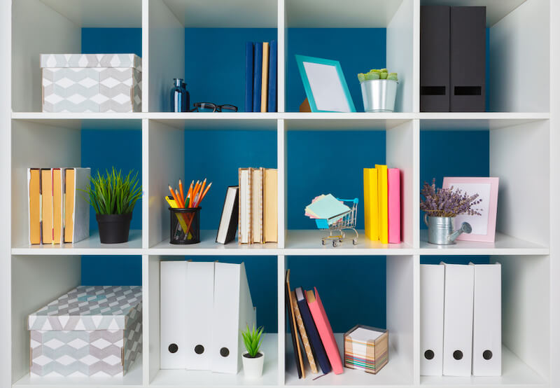 An organized, tidy office