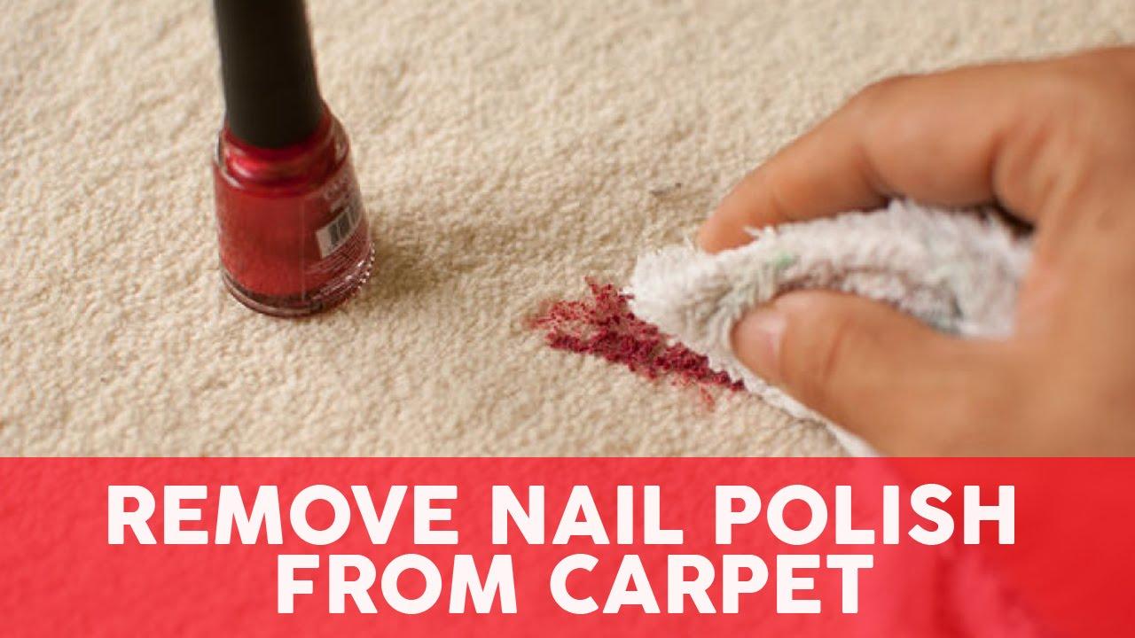 Move nail polish from carpet