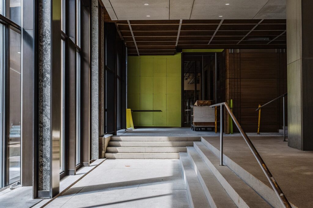 New construction interior in NYC cleaned and prepared after building completion