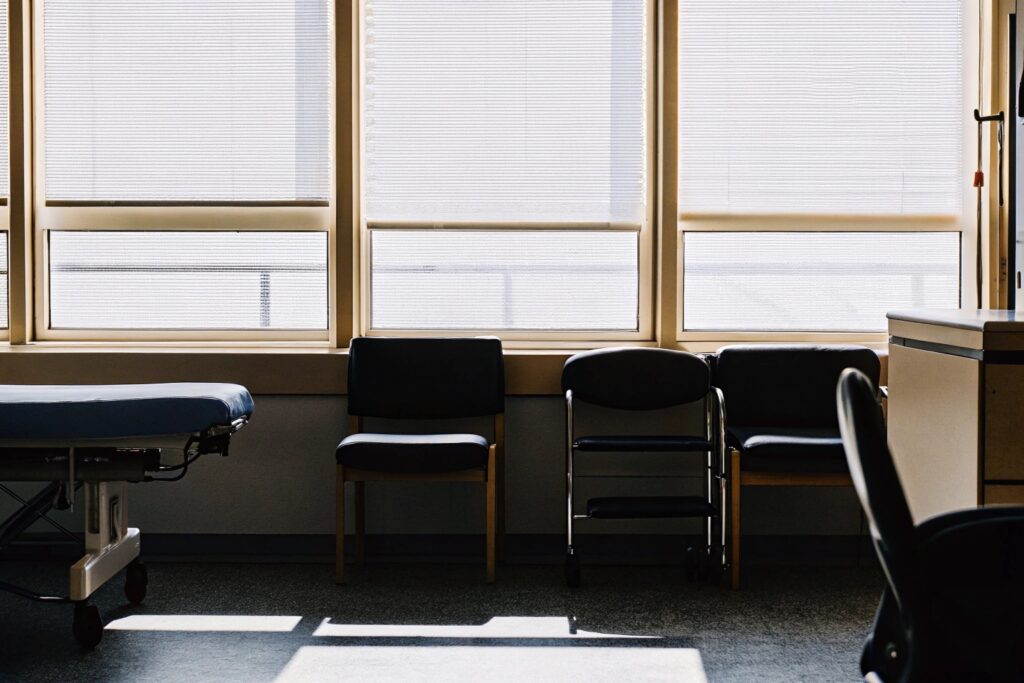 Sanitized primary care doctor’s office interior in New York City