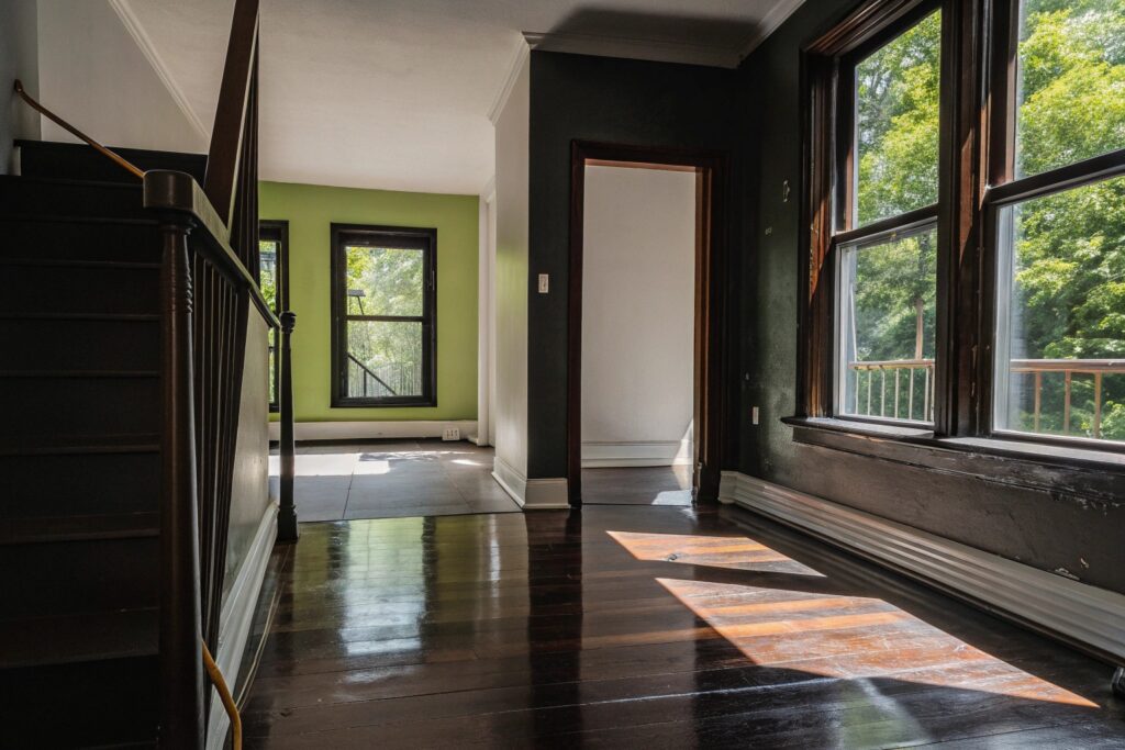 Renovated apartment in NYC cleaned after residential renovation