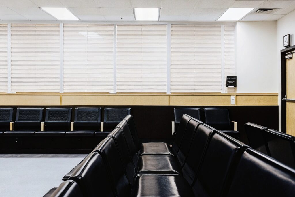 Clean urgent care clinic interior in New York City ready for patient flow