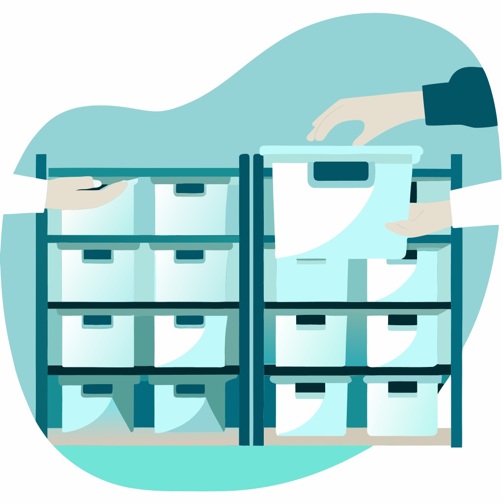 Installation of home organization systems including shelves, dividers, and storage solutions